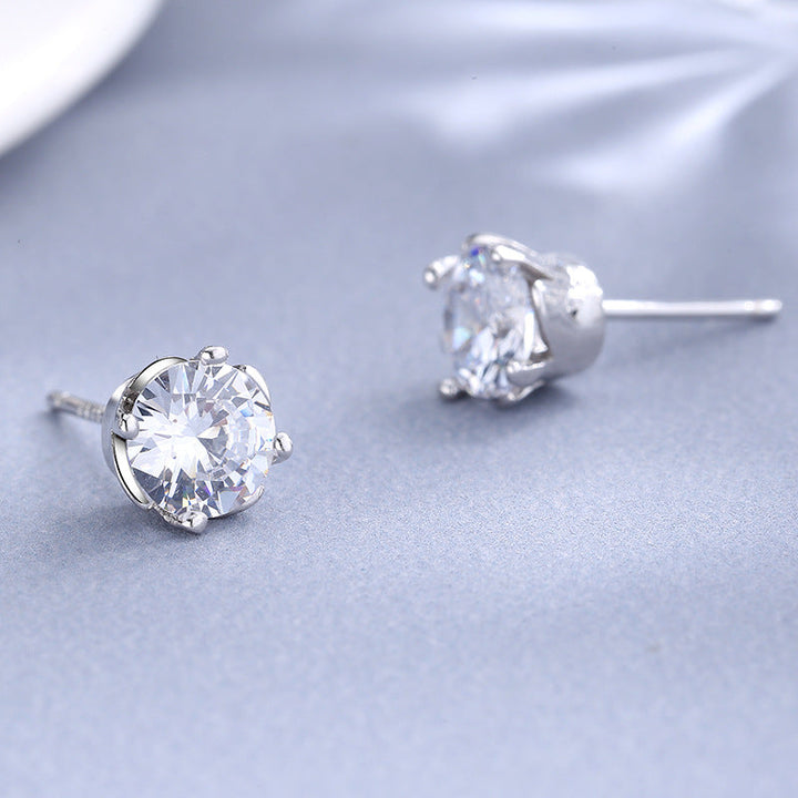 Ladies earrings with sparkling crystals in exquisite wreath design Land Girl