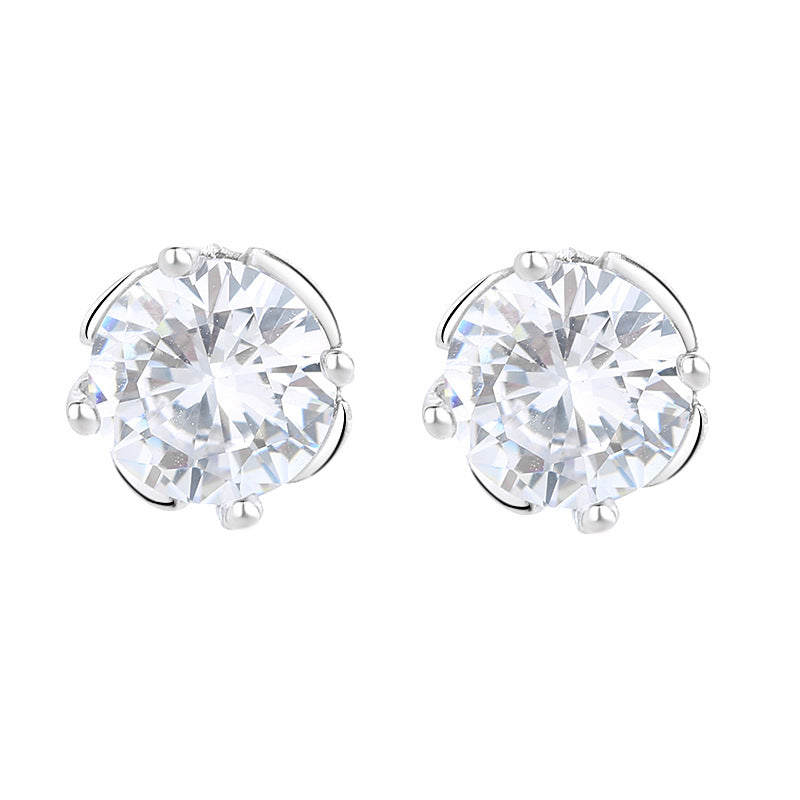 Ladies earrings with sparkling crystals in exquisite wreath design Land Girl