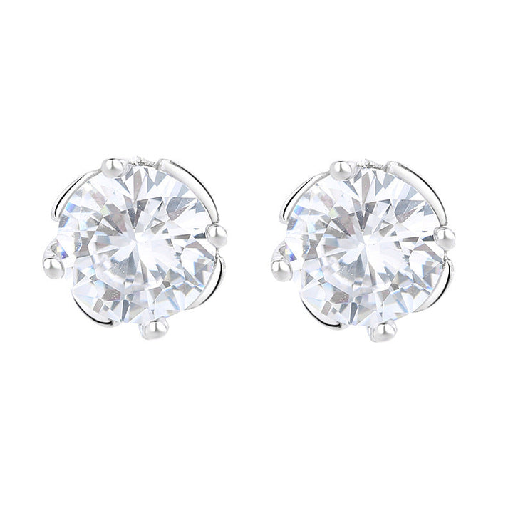 Ladies earrings with sparkling crystals in exquisite wreath design Land Girl