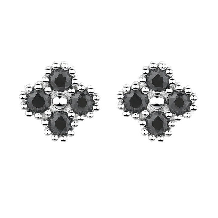 Women's earrings with multilayer floral design and sparkling zirconia Land Girl