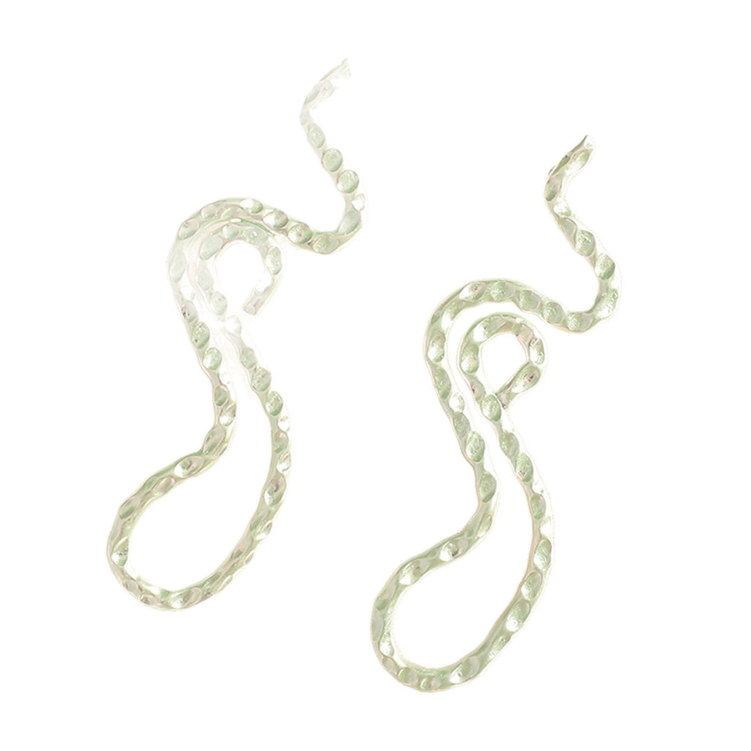 Ladies earrings in elegant wave pattern Land Girl