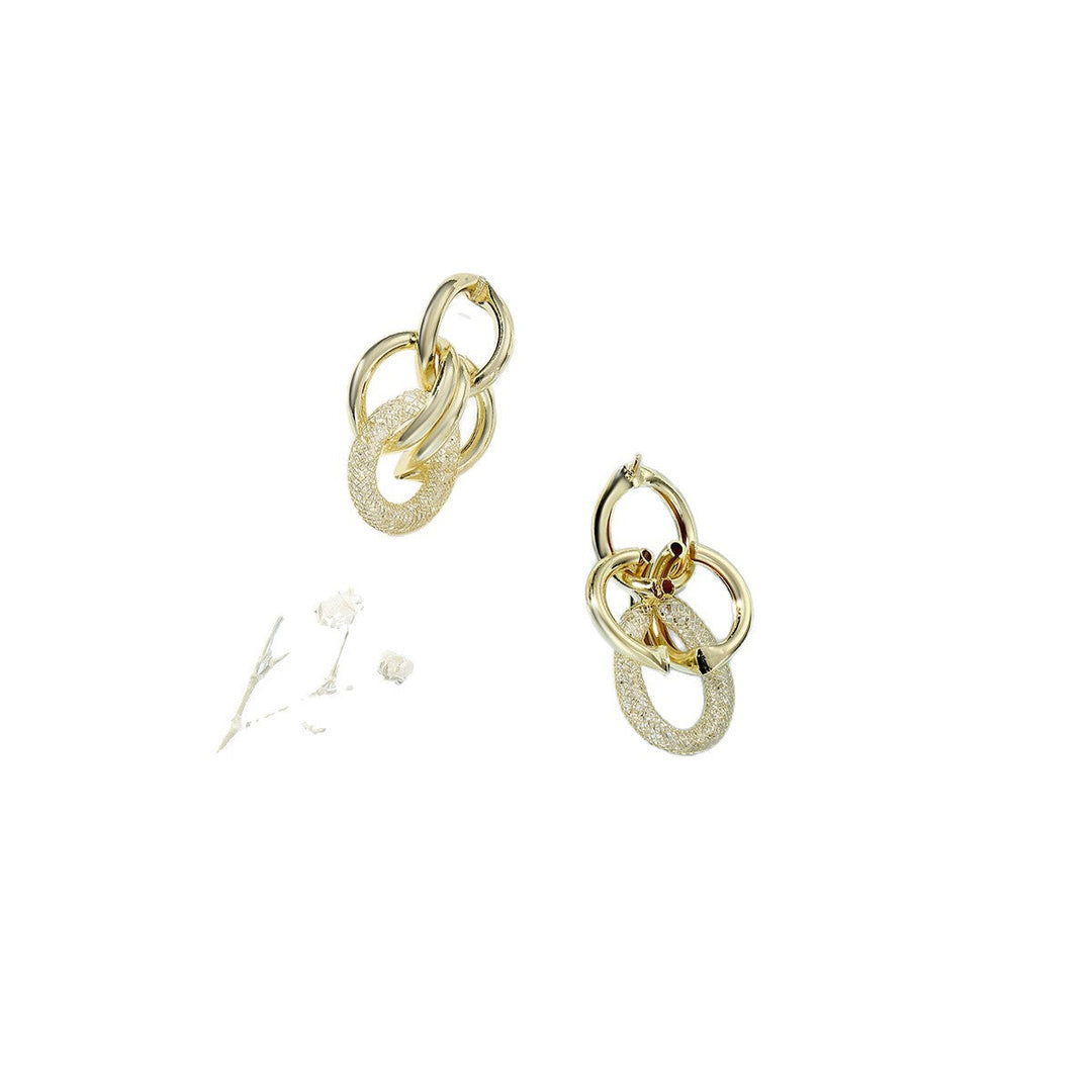 Women's Hanging Earrings with Luxurious, Sculptural Design Land Girl