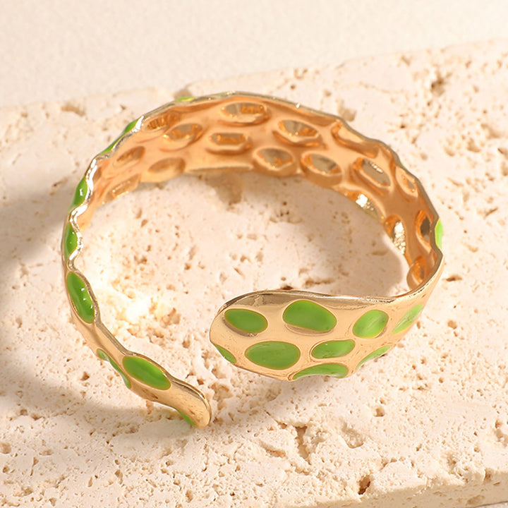 Ladies Open Bangle in Elegant Snake Design Land Girl