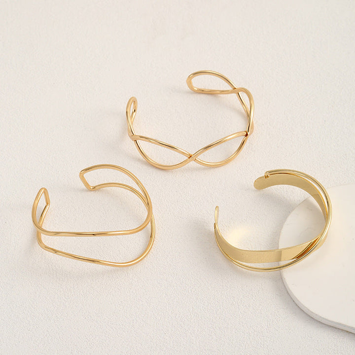 Women Open Bangle in Minimalist Design Land Girl