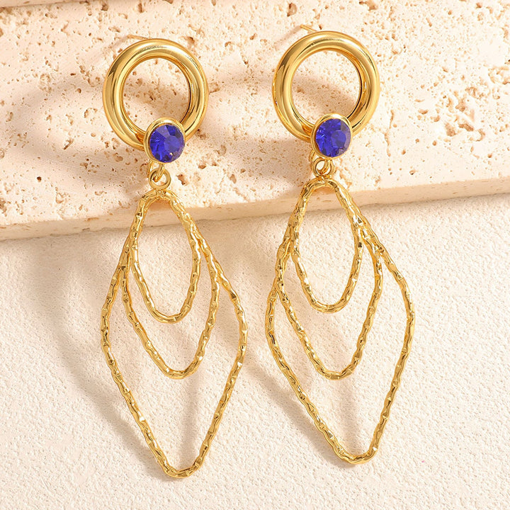 Women's earrings with elegant, shimmering design Land Girl