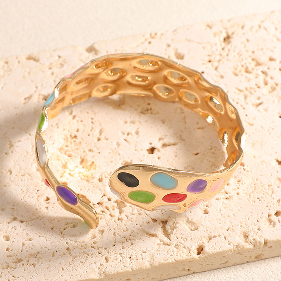 Ladies Open Bangle in Elegant Snake Design Land Girl