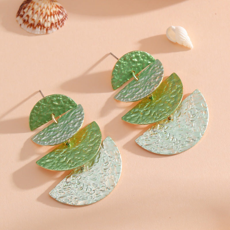 Women's Hanging Earrings in Elegant, Layered Design Land Girl