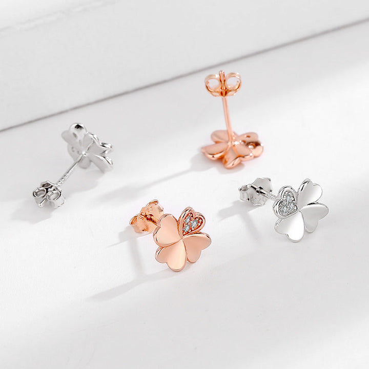 Ladies earrings in modern floral design Land Girl