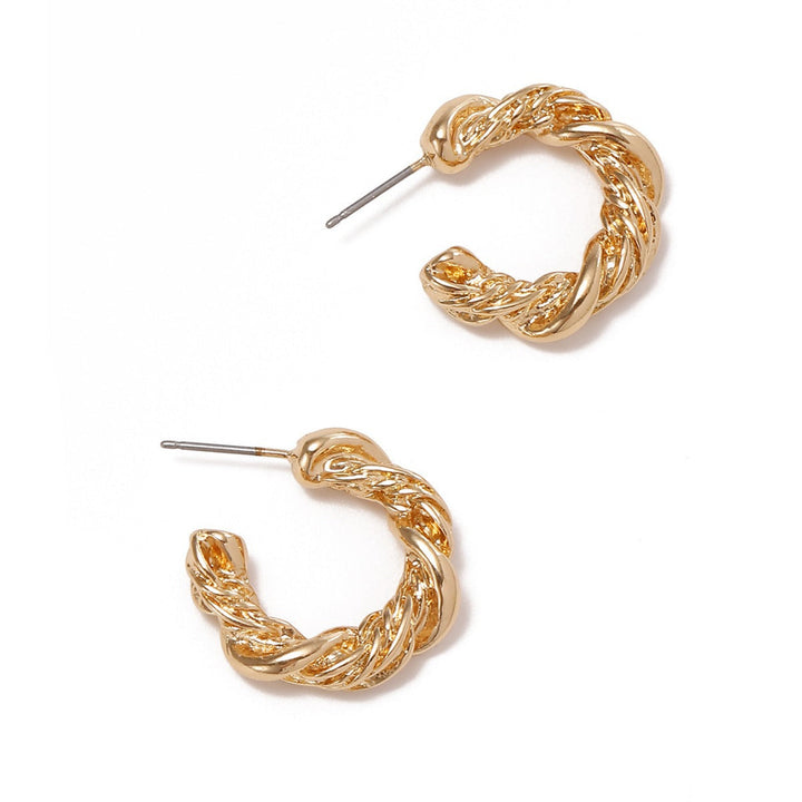 Women High-Quality Earrings with Braided Design Land Girl