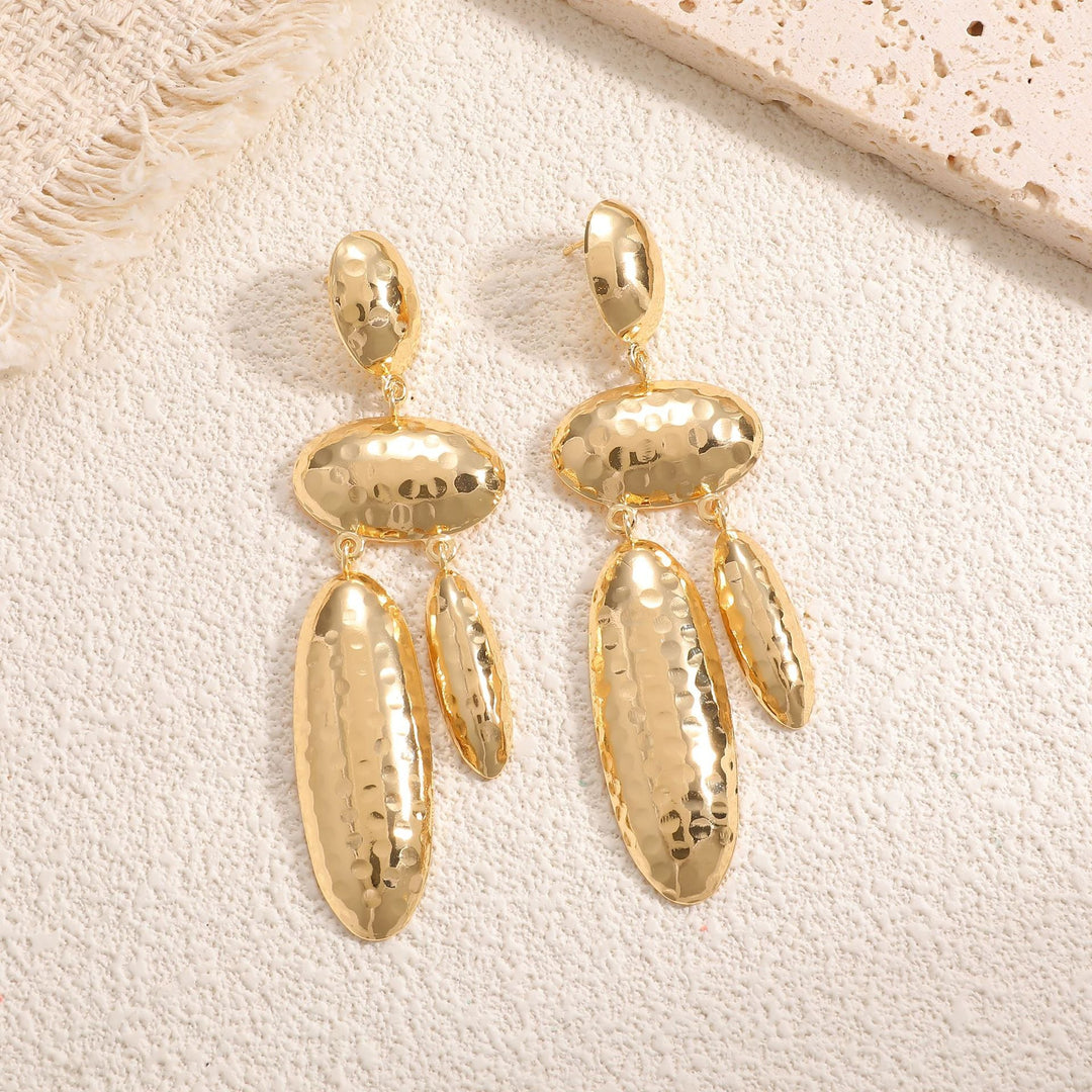 Women Hanging Earrings with artistic, three-dimensional design Land Girl