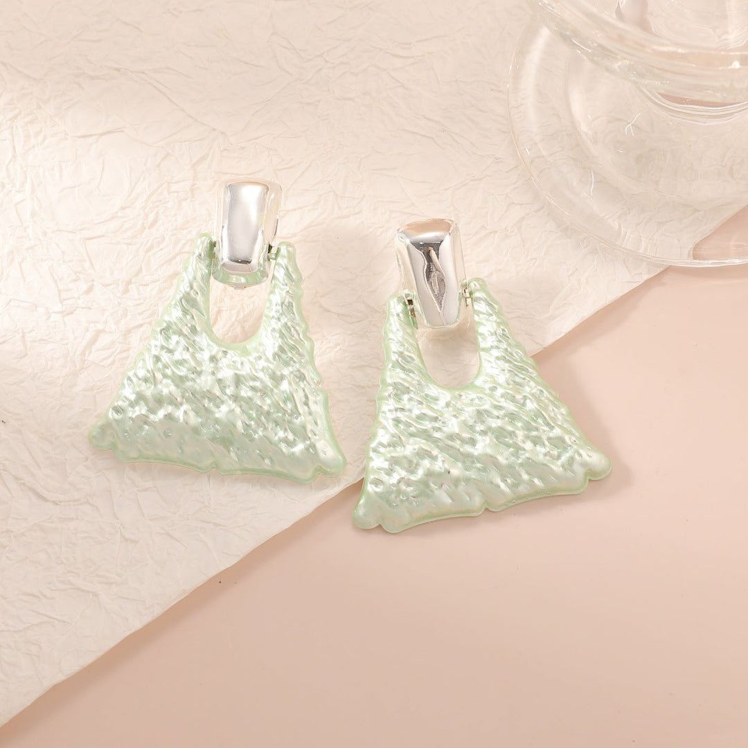 Women's earrings in artistic design Land Girl