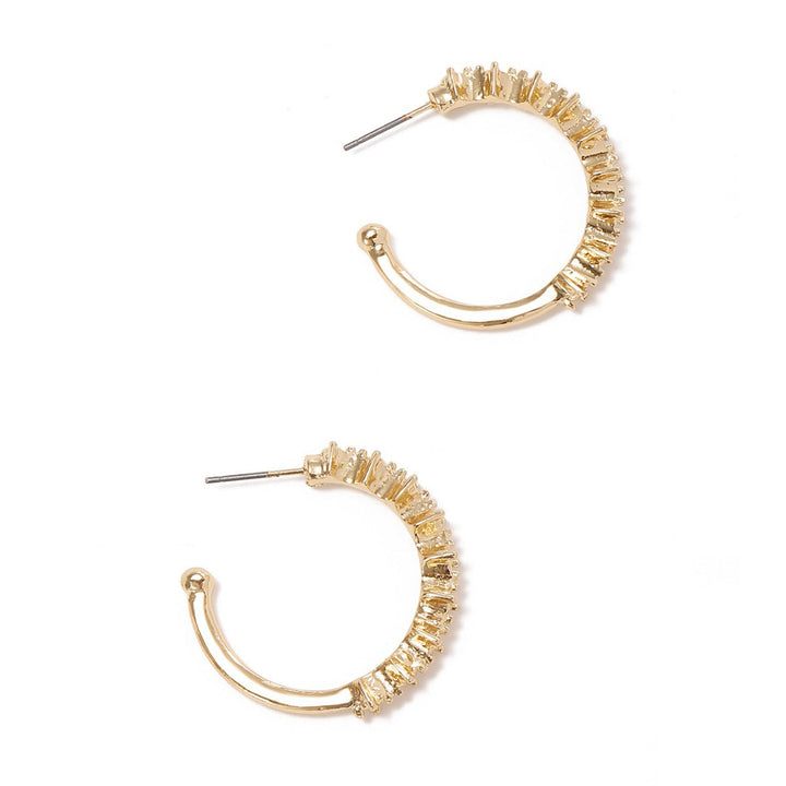 Ladies hoop earrings with intricate structures Land Girl