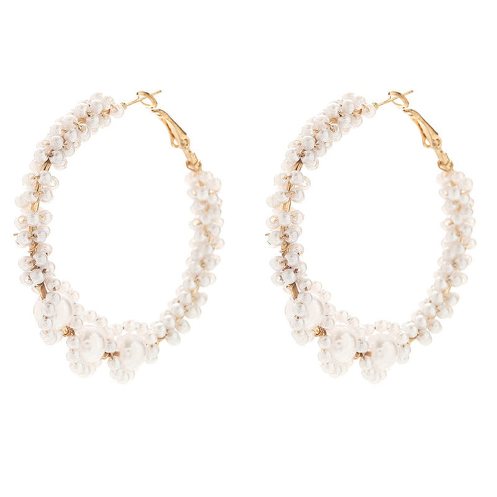 Women’s hoops with artistic pearl design Land Girl