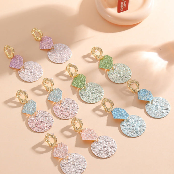 Women's Hanging Earrings with Modern Geometric Design Land Girl