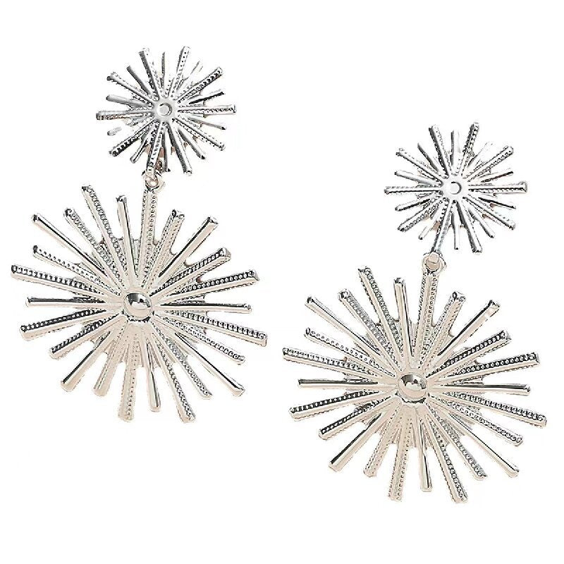 Women's Hanging Earrings in Modern Radiant Design Land Girl