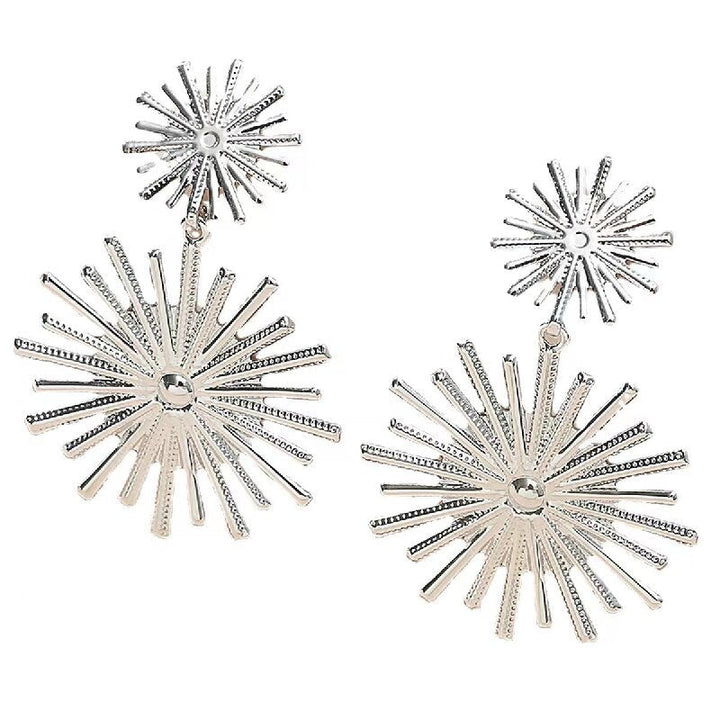 Women's Hanging Earrings in Modern Radiant Design Land Girl