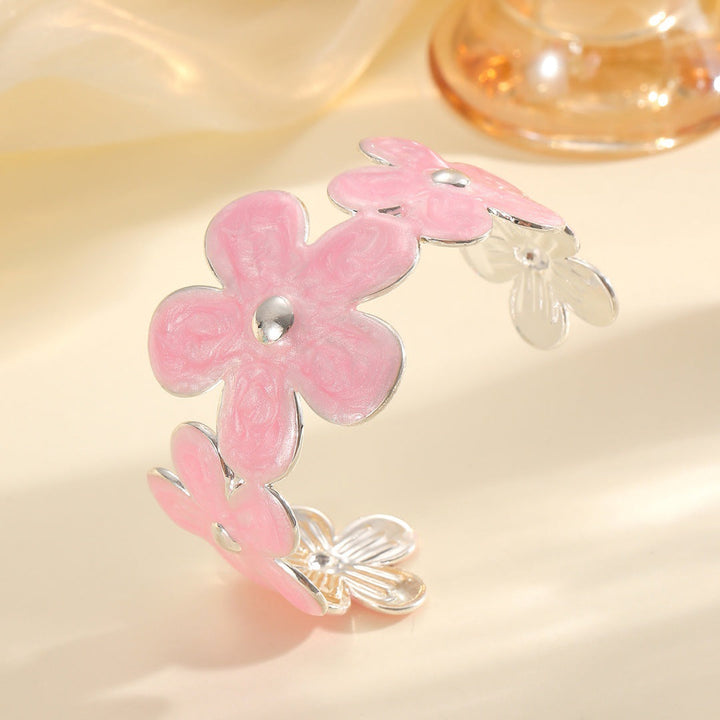 Women's bracelet made of high-quality metal with floral design Land Girl