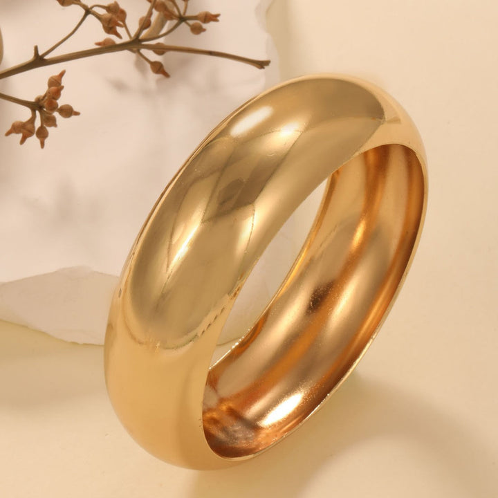 Women's Wide Gold Bracelet Land Girl