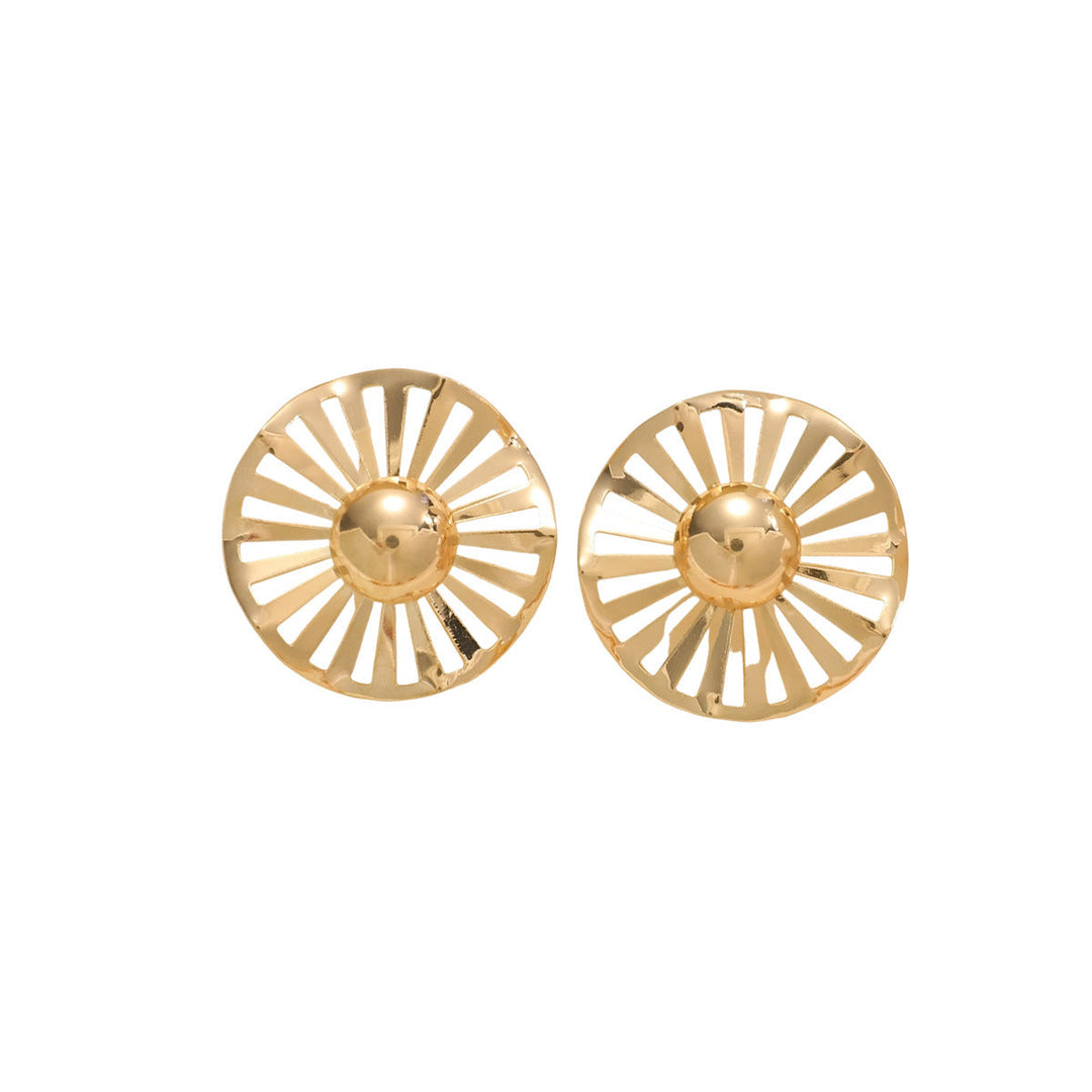 Ladies fashionable statement earrings with luxurious, geometric design Land Girl