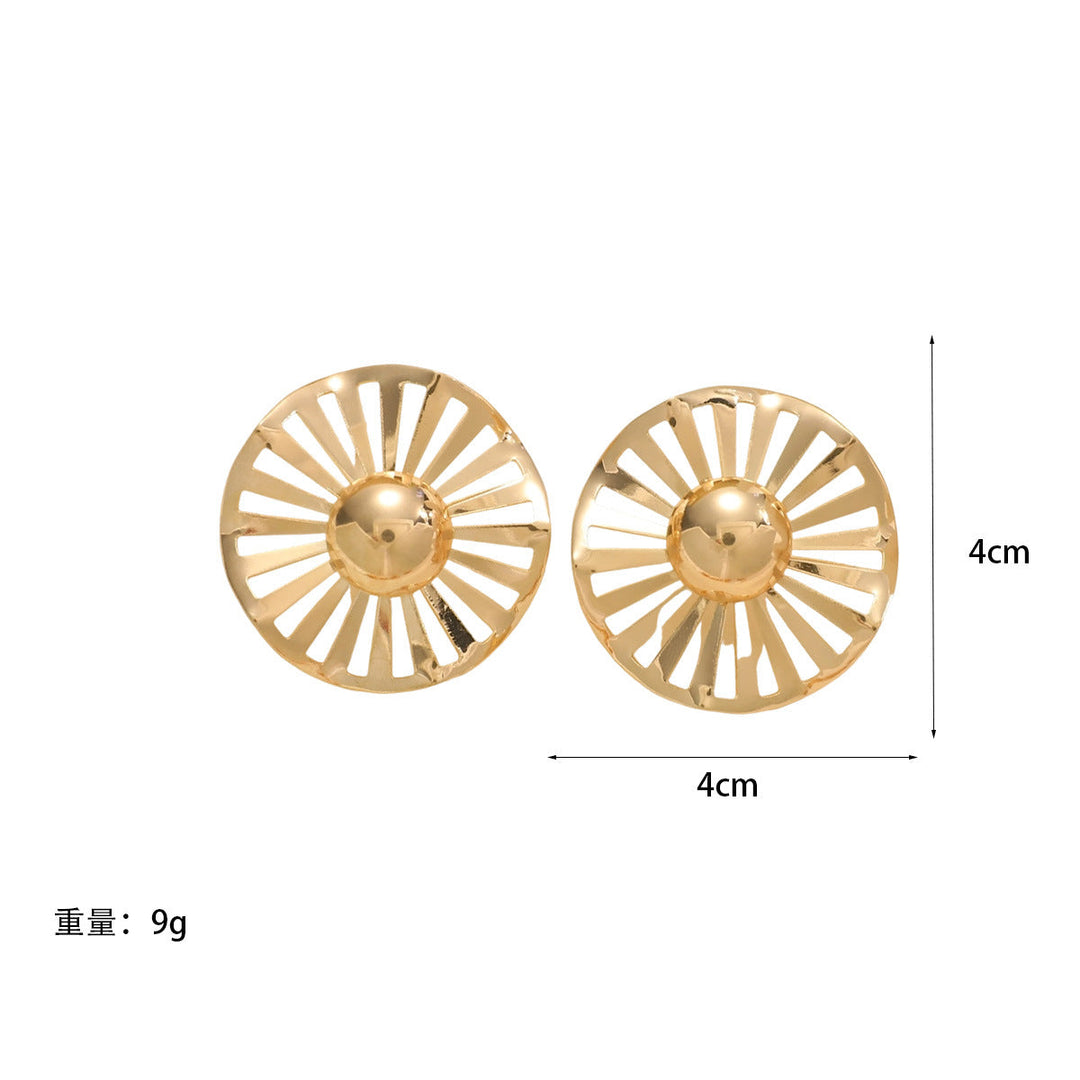 Ladies fashionable statement earrings with luxurious, geometric design Land Girl
