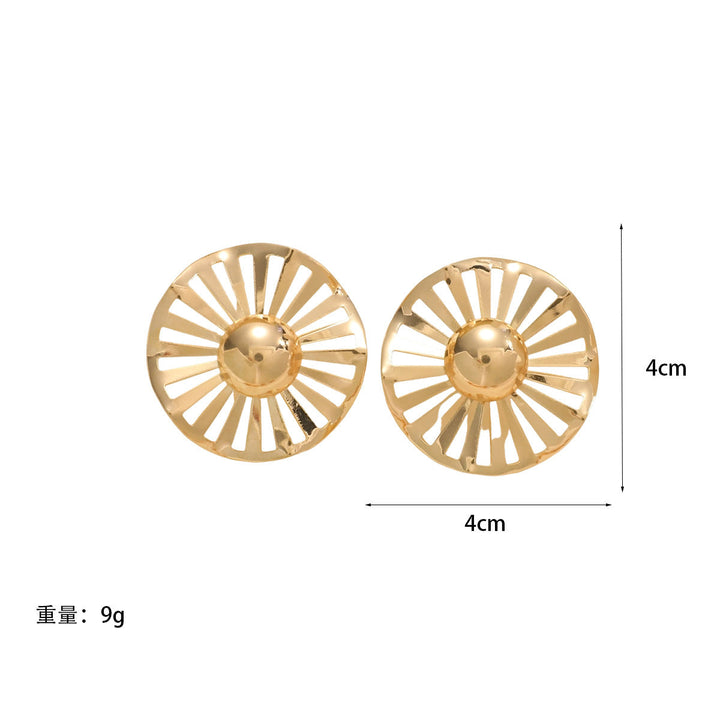 Ladies fashionable statement earrings with luxurious, geometric design Land Girl