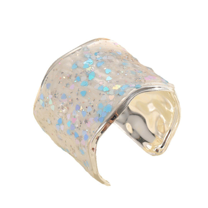 Women's Glittering Ring made of high-quality Epoxy Resin Land Girl