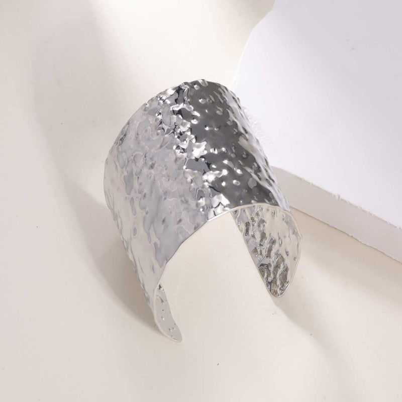 Women's Open Bangle with Elegant Wave Design Land Girl