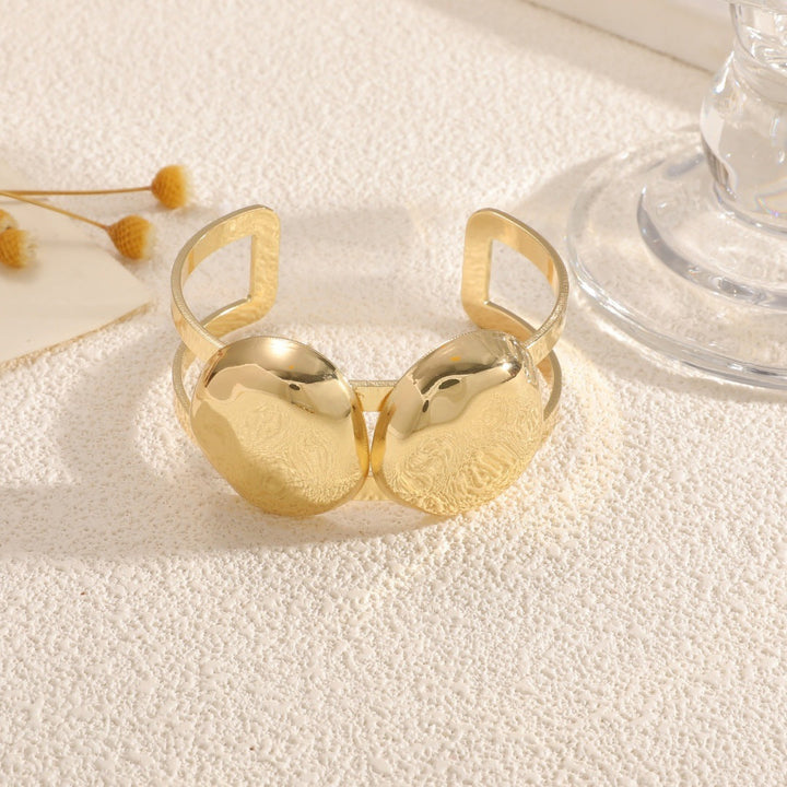 Ladies Open Cuff Bracelet with Elegant, Curved Design Land Girl