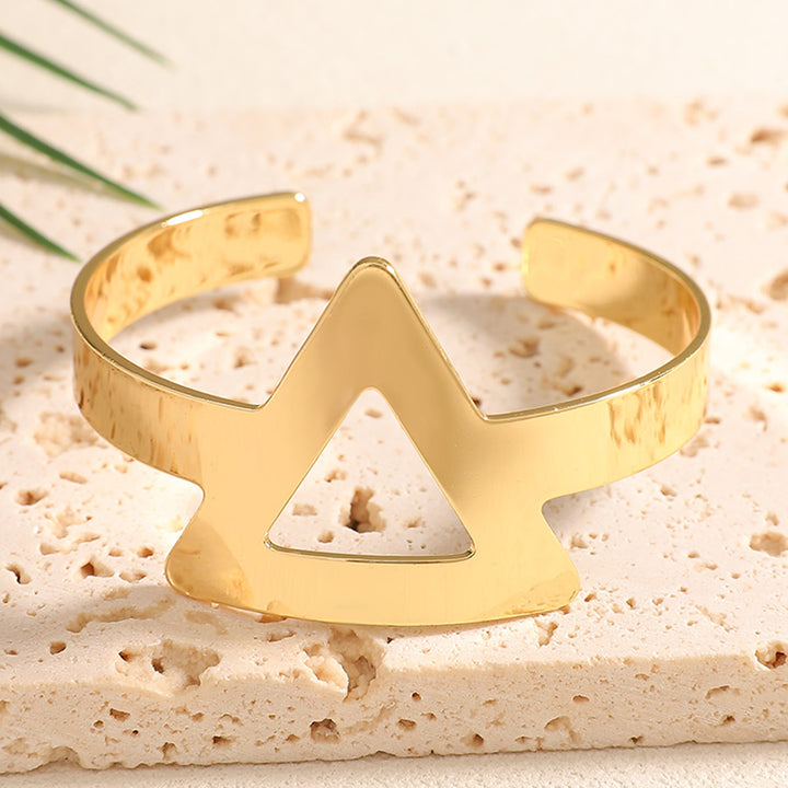 Ladies Open Bangle with Artistic Coral Pattern Land Girl