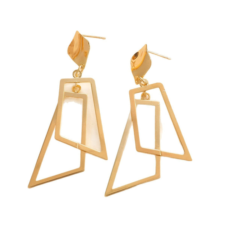 Women's Hanging Earrings in Modern Geometric Design Land Girl