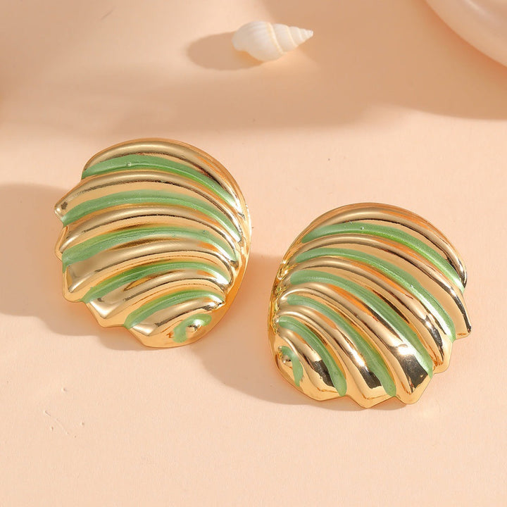Women's ear clips in maritime shell design Land Girl