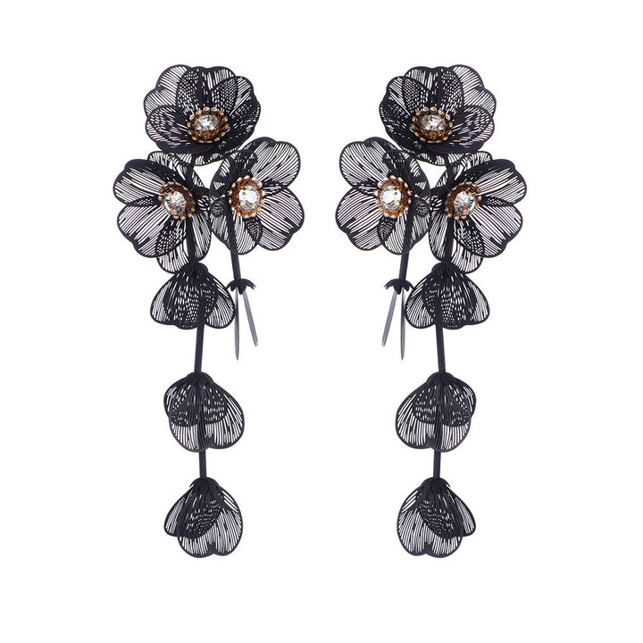 Ladies' earrings in elegant floral design Land Girl