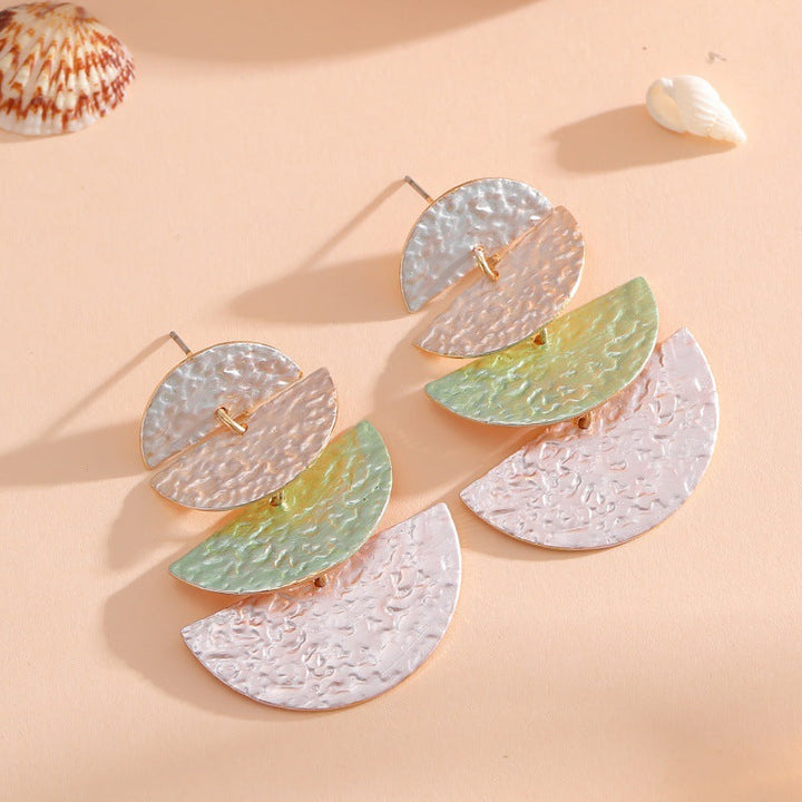 Women's Hanging Earrings in Elegant, Layered Design Land Girl