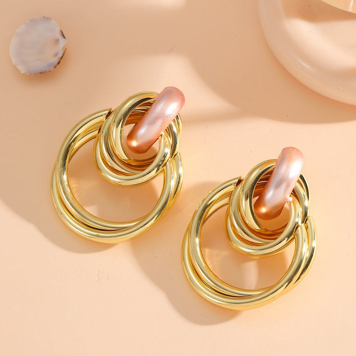 Women's Hanging Earrings with Elegant, Sculptural Design Land Girl