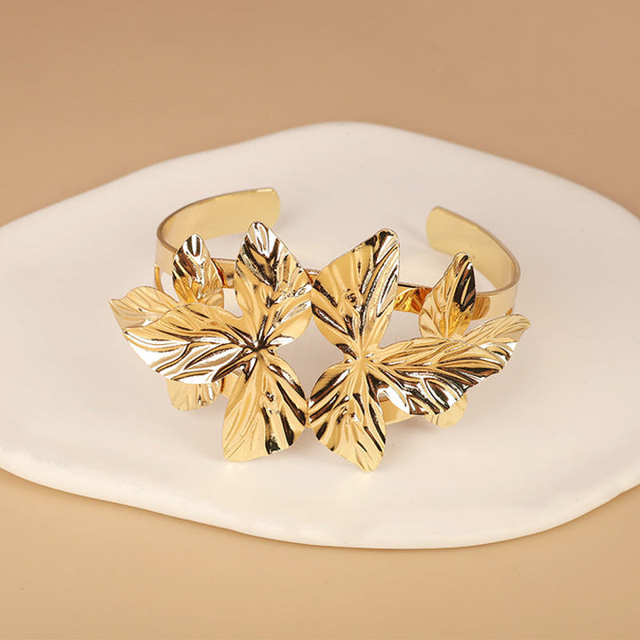 Women's elegant bracelet with artistic floral design Land Girl