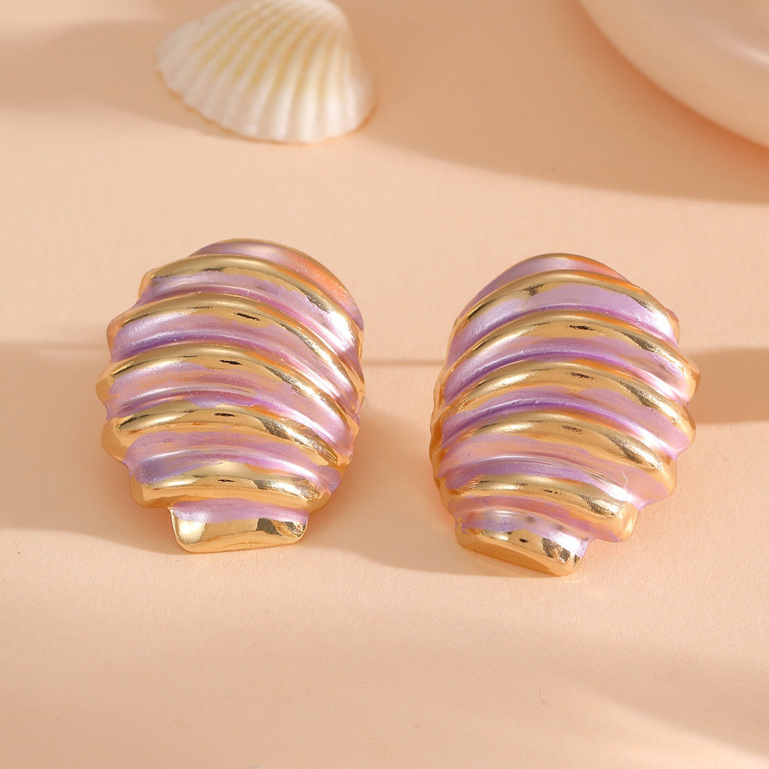 Women's ear clips in maritime shell design Land Girl