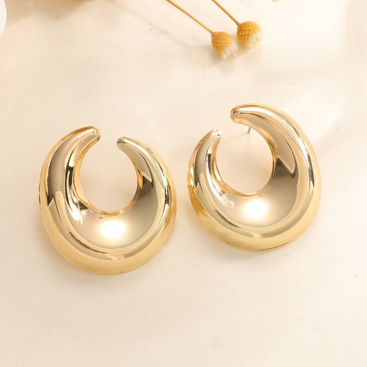 Women's earrings with elegant curved design Land Girl