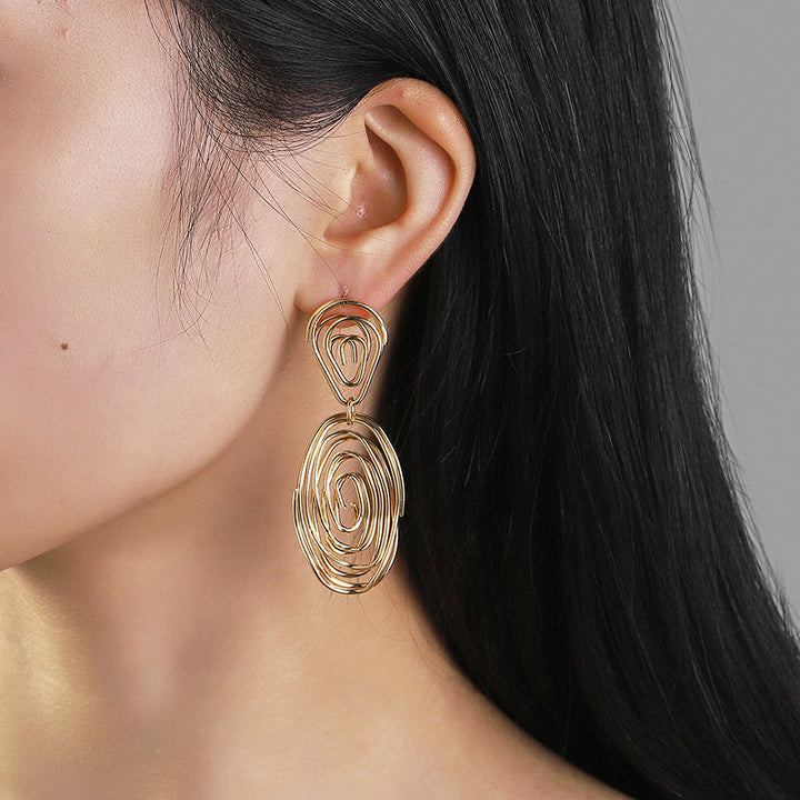 Women's Hanging Earrings in Artful Wire Design Land Girl