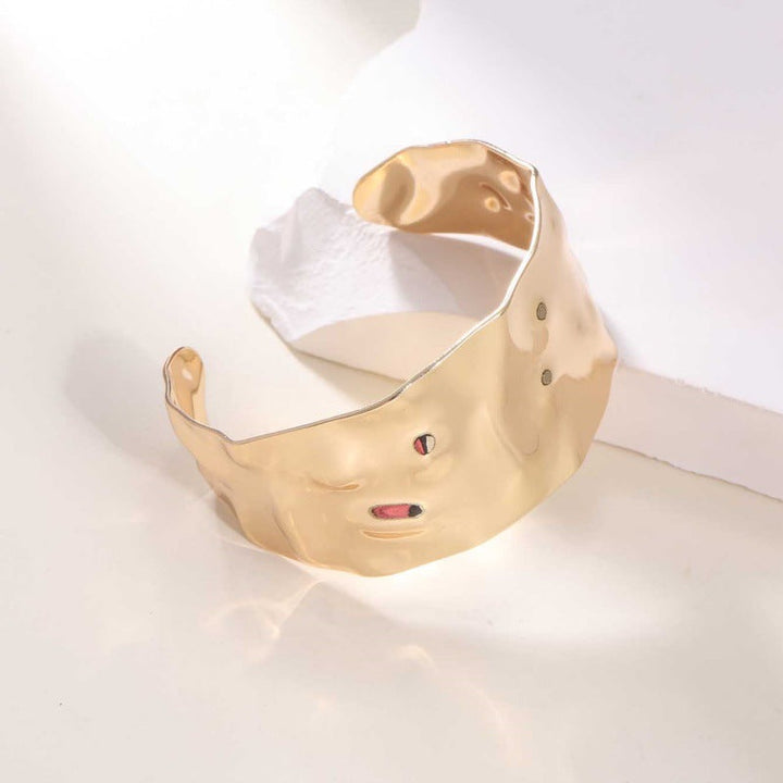 Ladies Open Cuff Bracelet with Artistic, Organic Design Land Girl