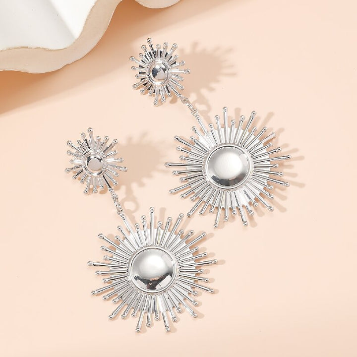 Women's Hanging Earrings in Modern Radiant Design Land Girl