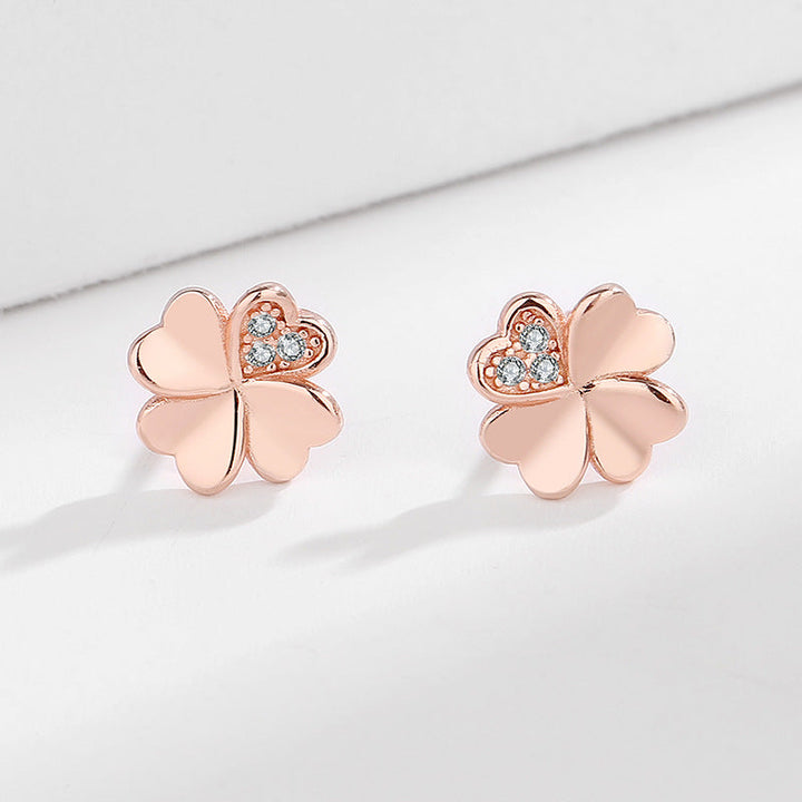 Ladies earrings in modern floral design Land Girl