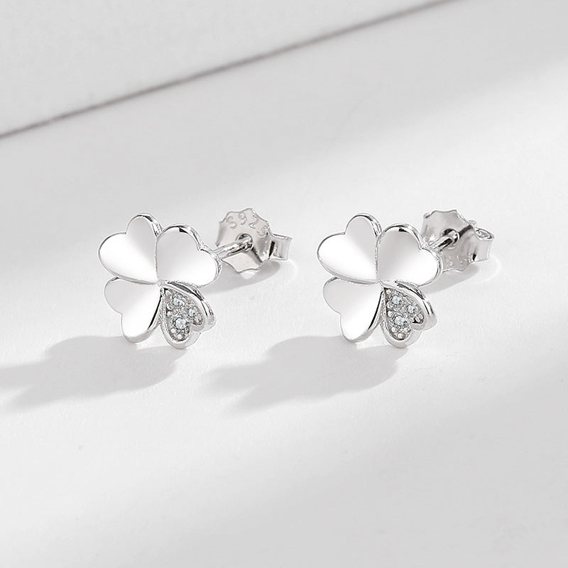 Ladies earrings in modern floral design Land Girl