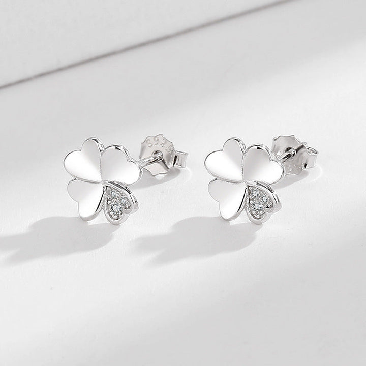 Ladies earrings in modern floral design Land Girl