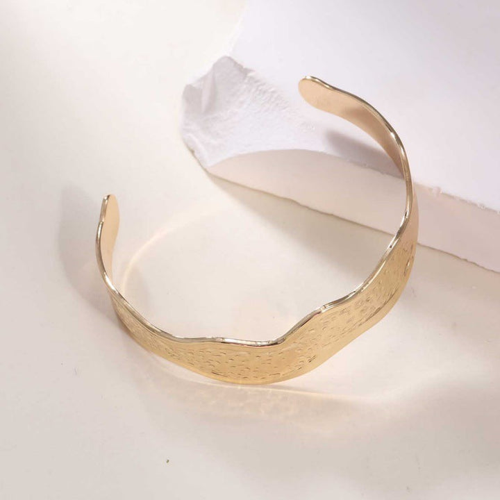 Women's Open Bangle in Modern Bamboo Design Land Girl