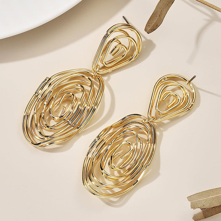 Women's Hanging Earrings in Artful Wire Design Land Girl