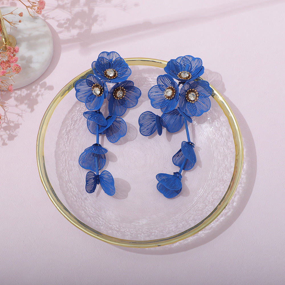 Ladies' earrings in elegant floral design Land Girl