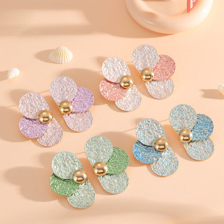 Women's ear clips in elaborate floral pattern Land Girl
