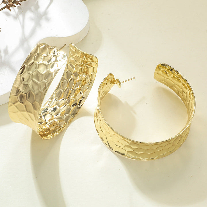 Women's Hanging Earrings in Elegant Wave Pattern Land Girl