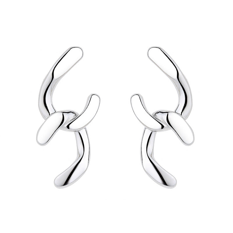 Women's earrings with sparkling circle pendant Land Girl