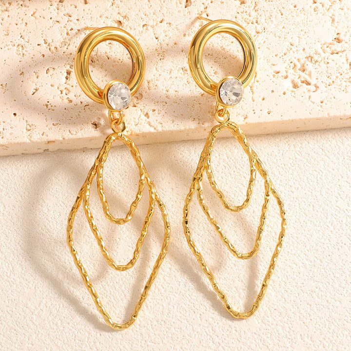Women's earrings with elegant, shimmering design Land Girl